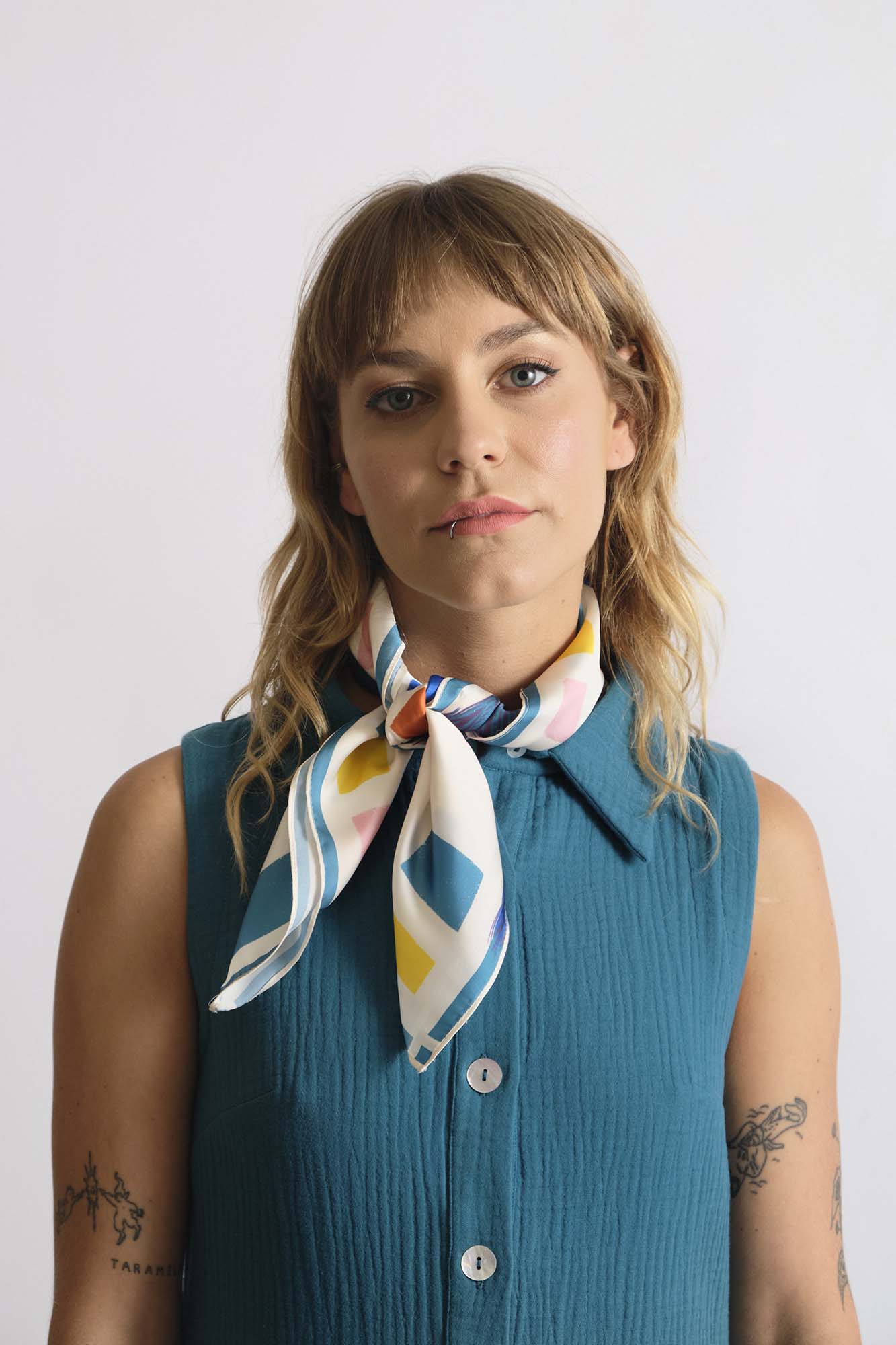 Pañuelo estampado PAXARO