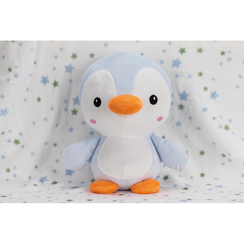 manta bebe + peluche  modelo pinguino