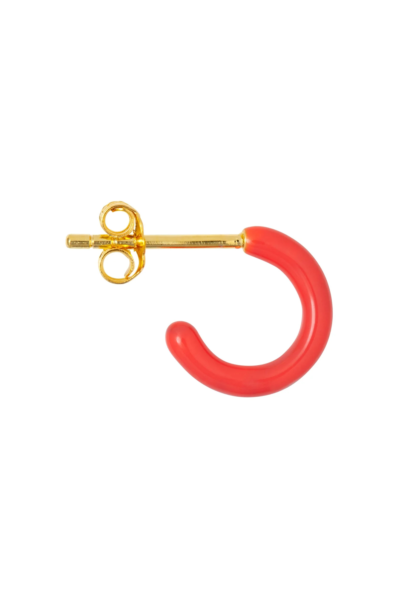 Pendiente aro 1 pieza COLOR HOOP CORAL