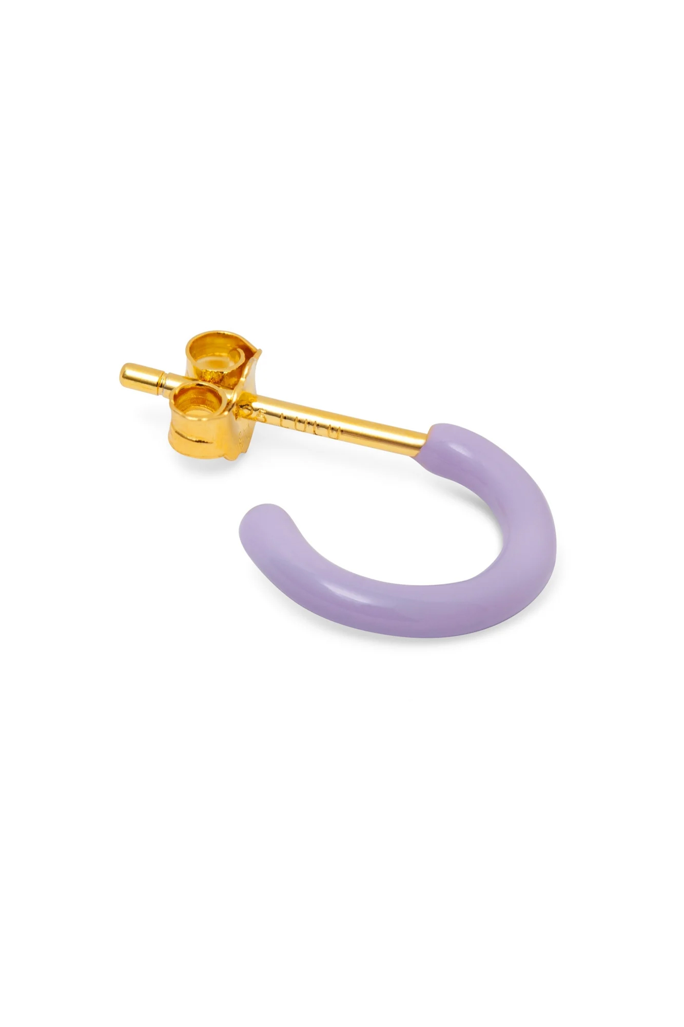 Pendiente aro 1 pieza COLOR HOOP PURPLE - Imagen 4