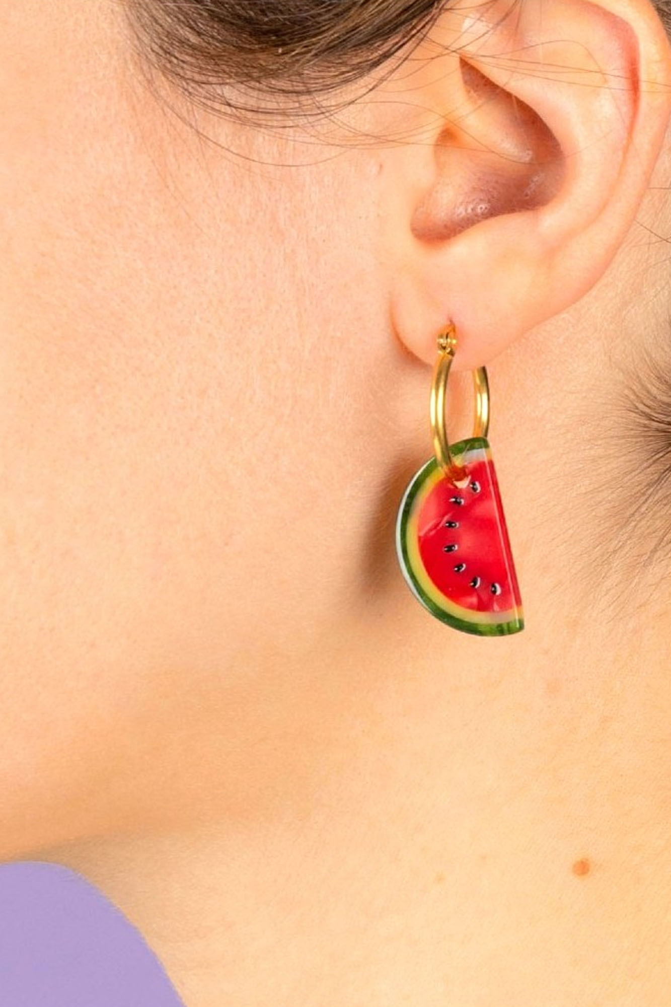 Pendientes de acetato WATERMELON