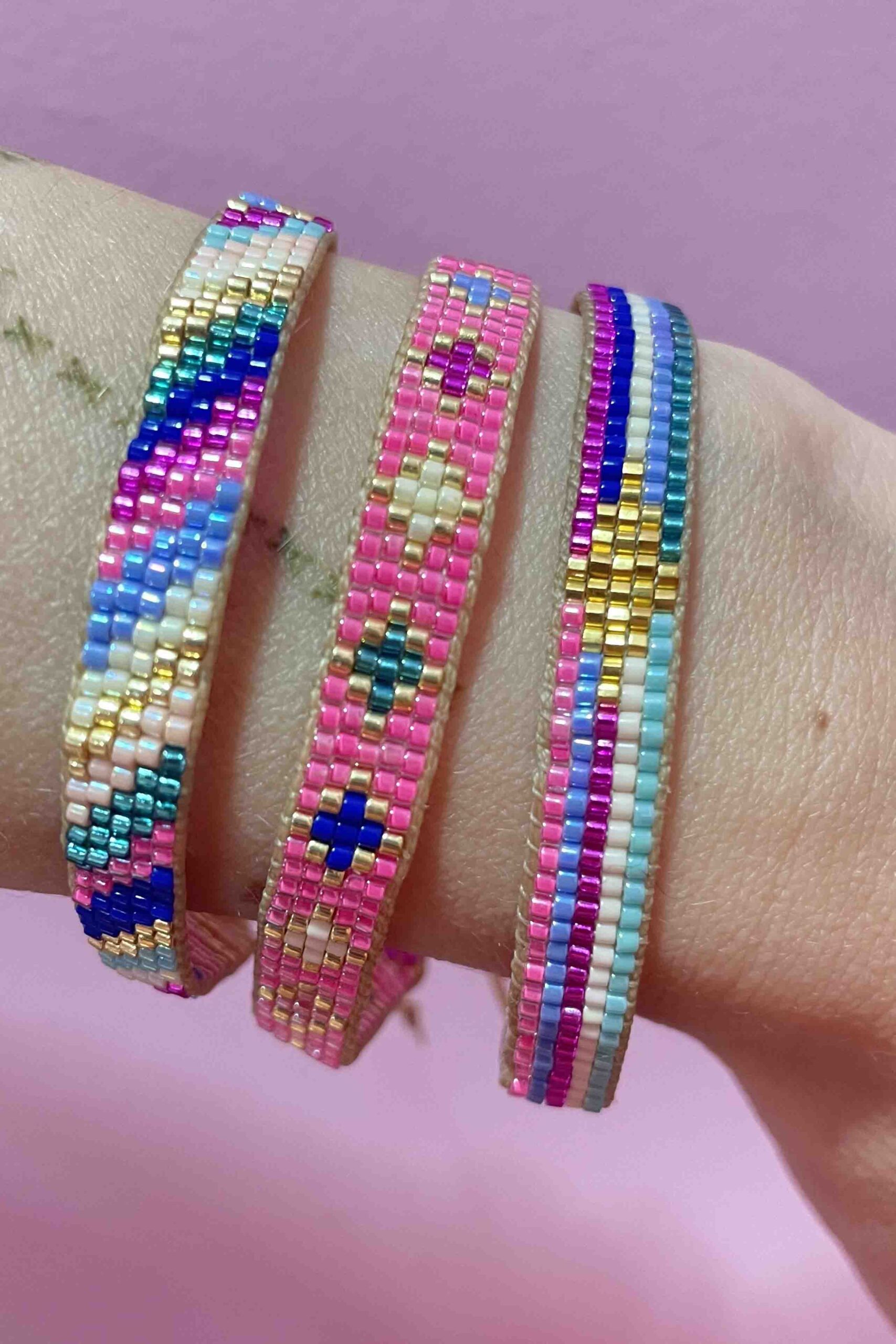 Pulsera de cuentas BP5L RAYAS