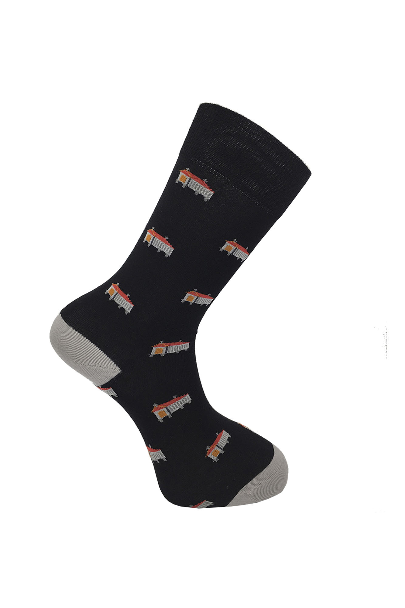 SOMOSOCEANO calcetines HORREOS NEGRO - Imagen 3