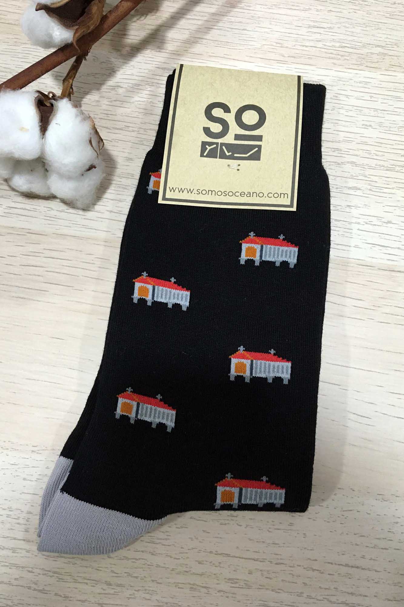 SOMOSOCEANO calcetines HORREOS NEGRO