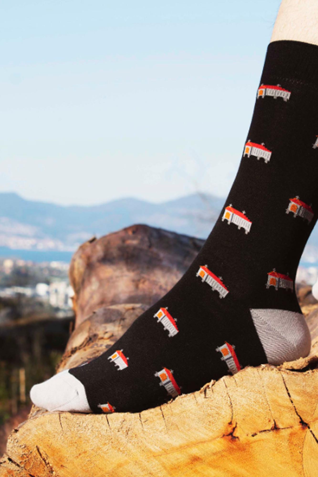 SOMOSOCEANO calcetines HORREOS NEGRO