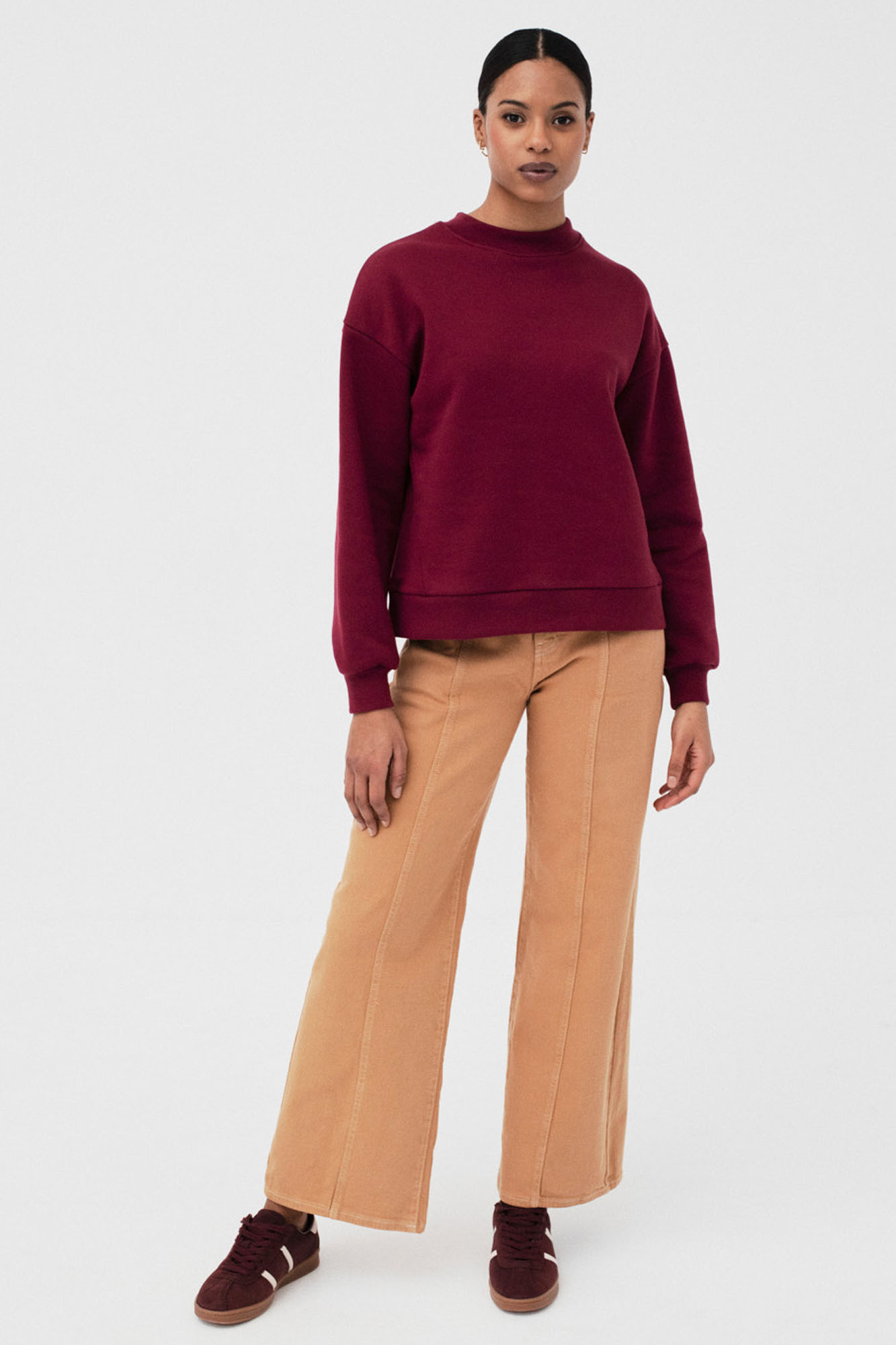 Sudadera con mensaje CIMADEVILA granate - Imagen 3